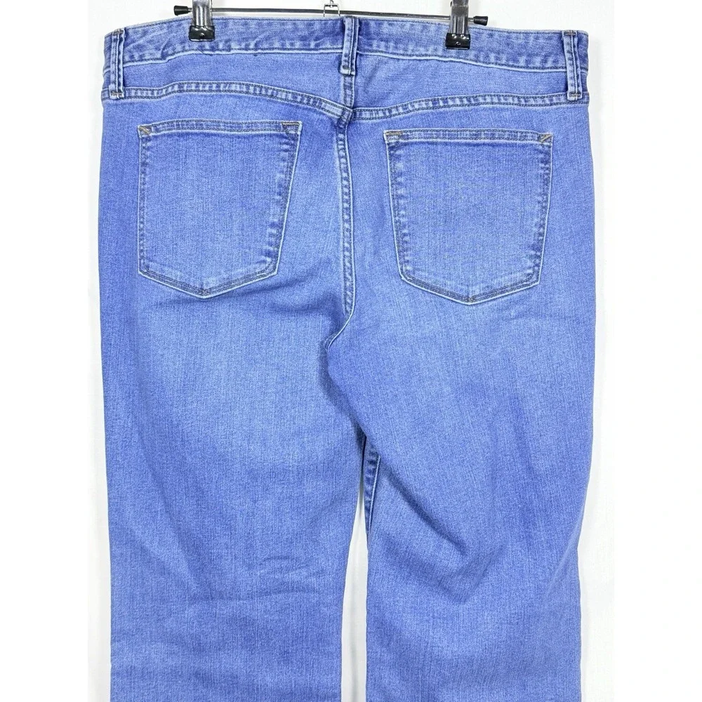 Gap Long & Lean Jeans Womens 32 Long Bootcut Medium Wash Stretch Denim 32x34